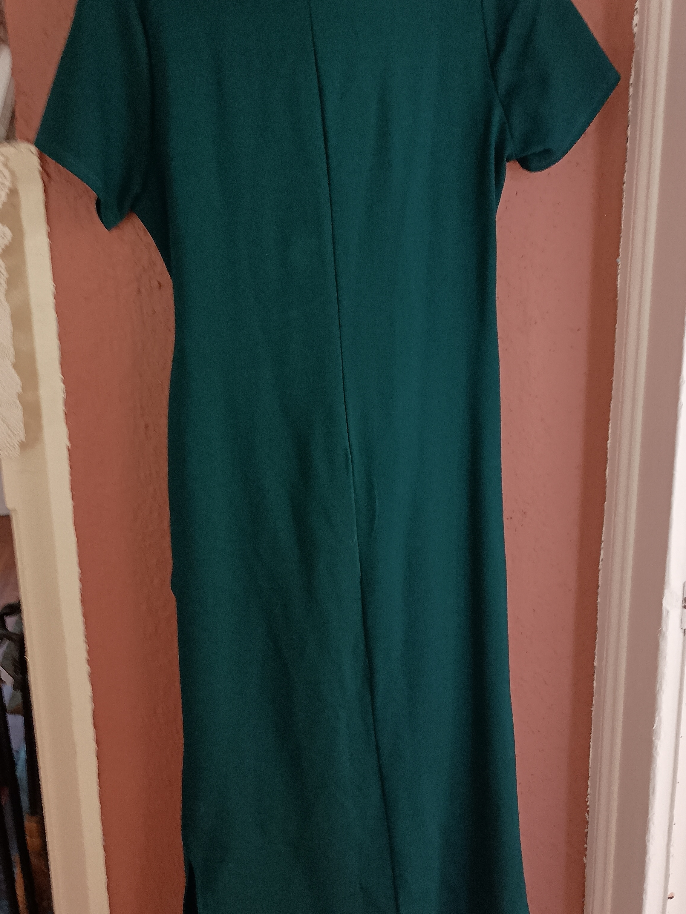 Women's Emerald Green Knot-Detail Dress — image 4 of 4